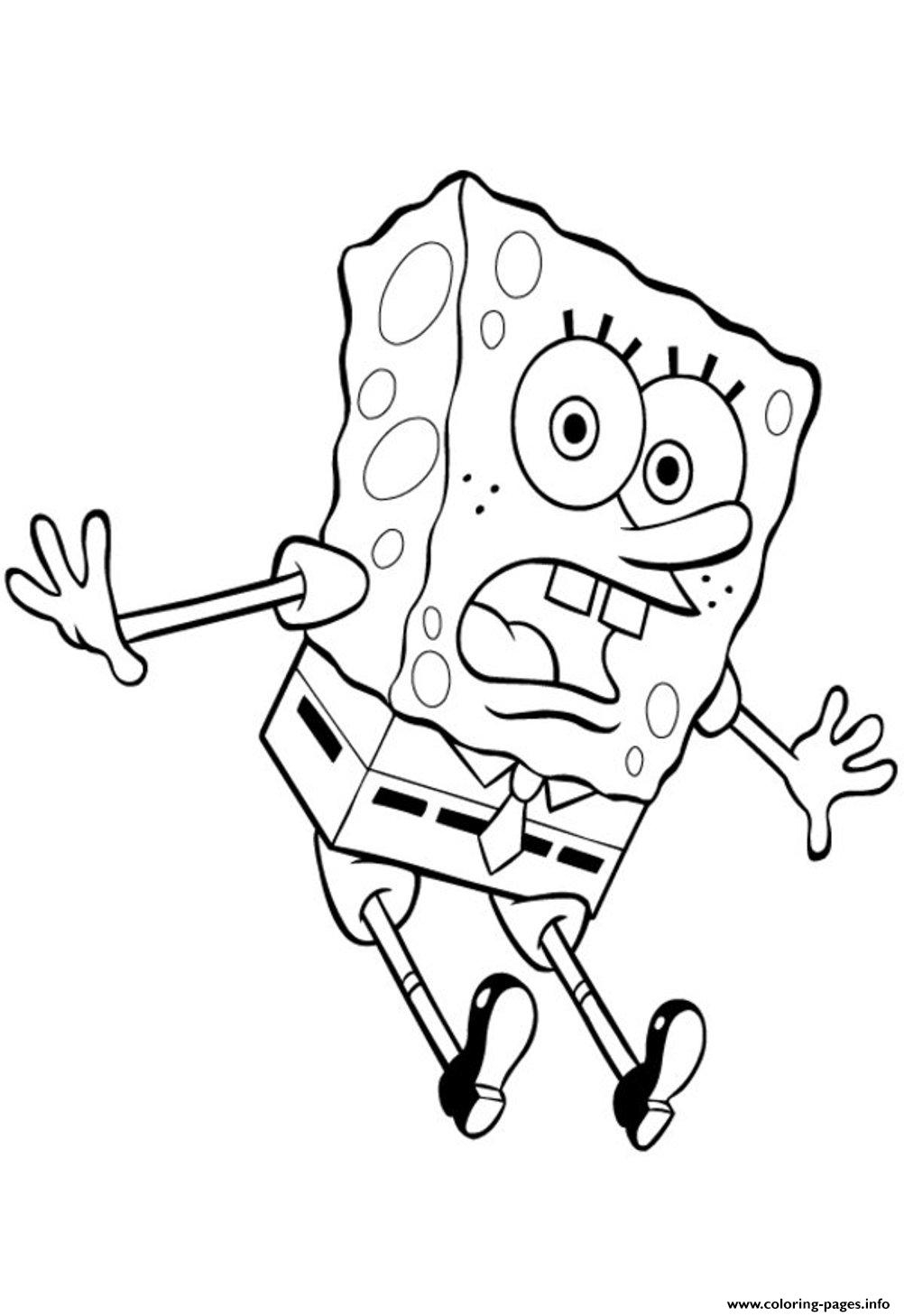 spongebob coloring pages free printable
