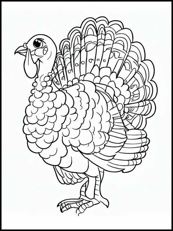 Coloring Pages Of Turkeys
