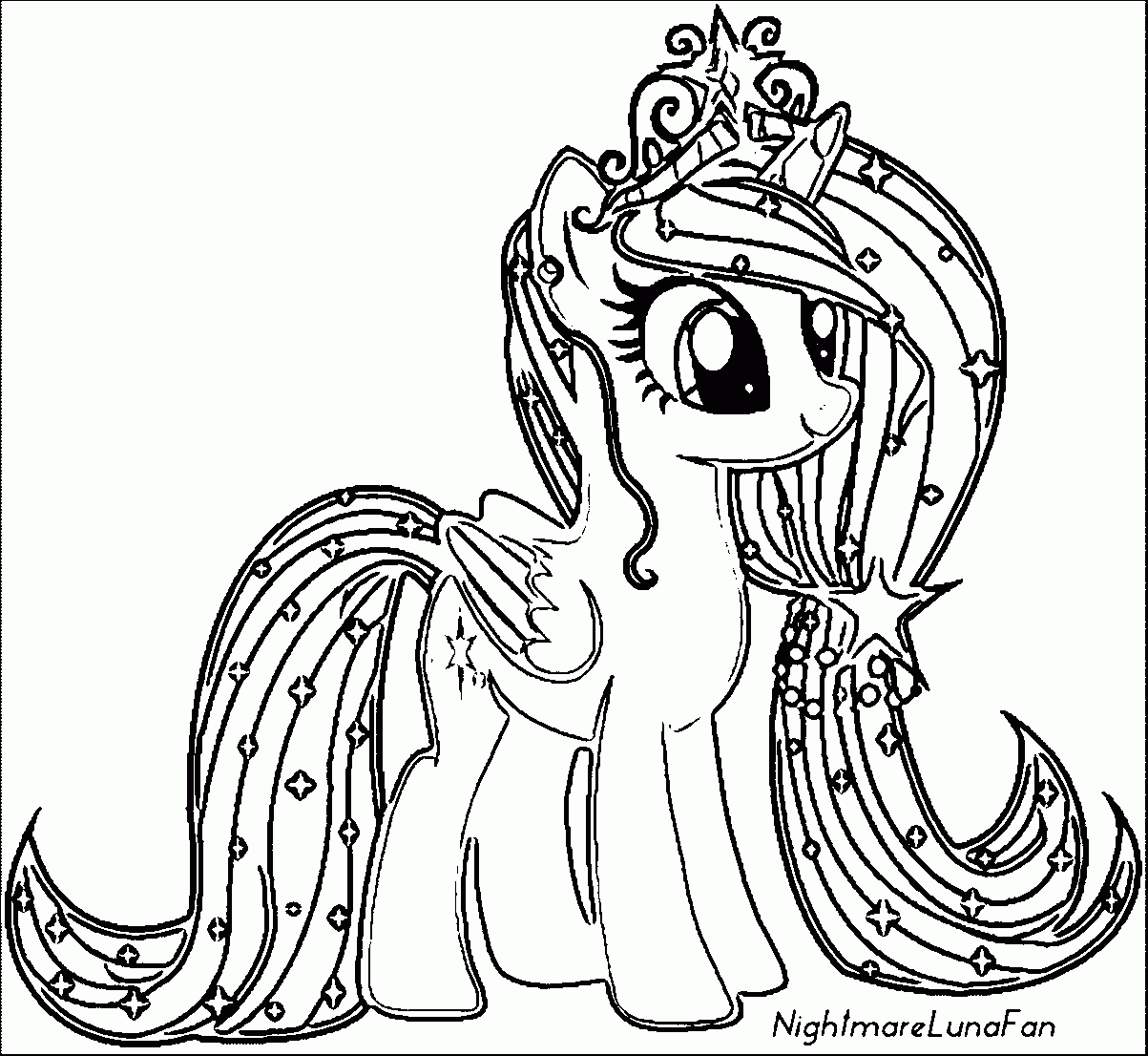 Coloring Pages With Ponies Coloring Home
