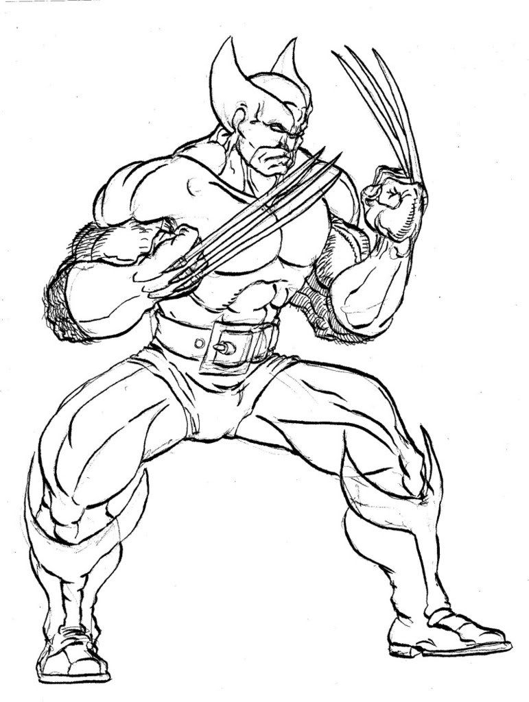Coloring Pages Wolverine Coloring Home