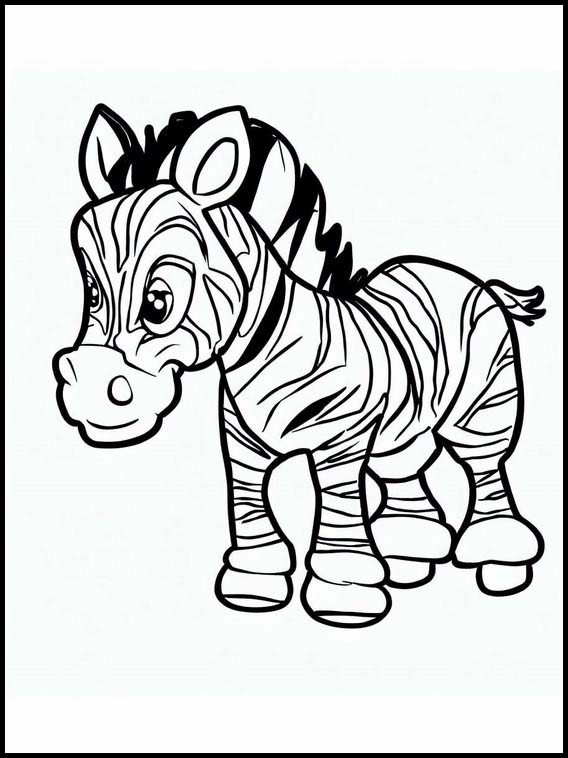 Coloring Pages Of Zebras