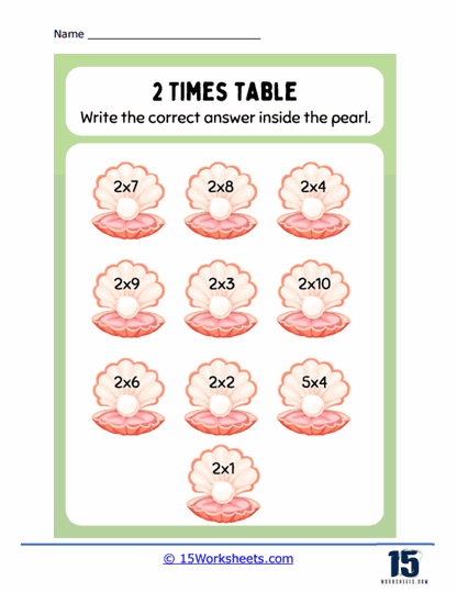 Colour By Number Worksheet 2 Times Tables Teach Starter