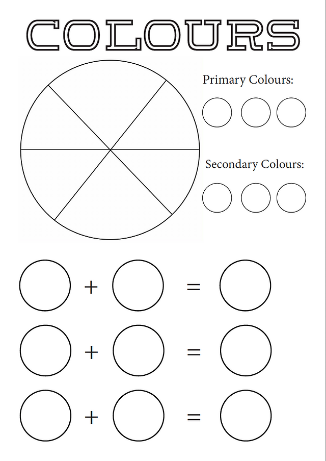 Colour Theory Worksheet Teaching Resources Worksheets Library