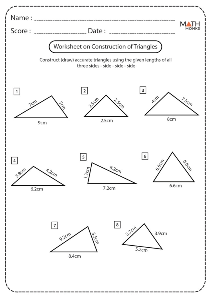 Comparing Similar Triangles Worksheets TraingleWorksheets
