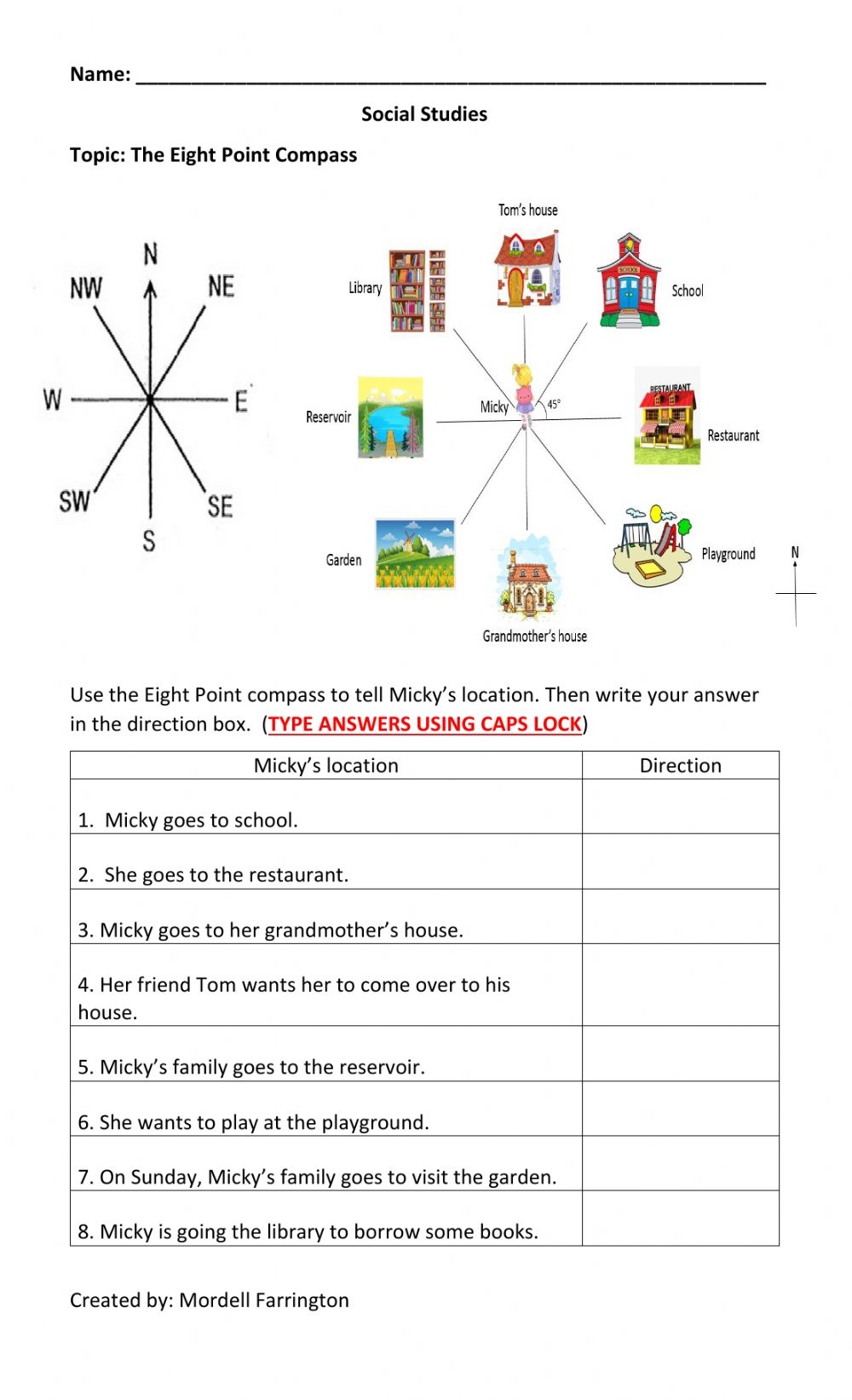 worksheets and activities