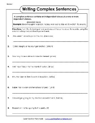 Compound Sentence Worksheets Worksheets Library