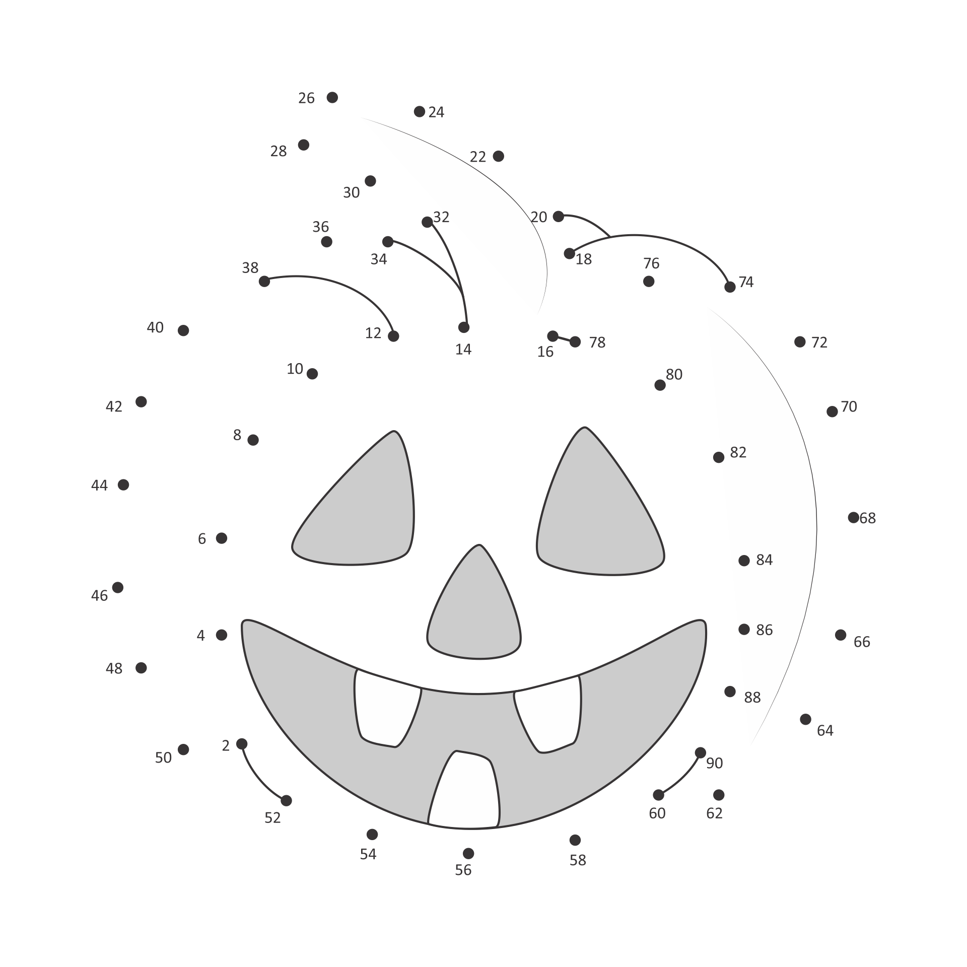 Connect The Dots Printable Halloween Connect The Dots Printable