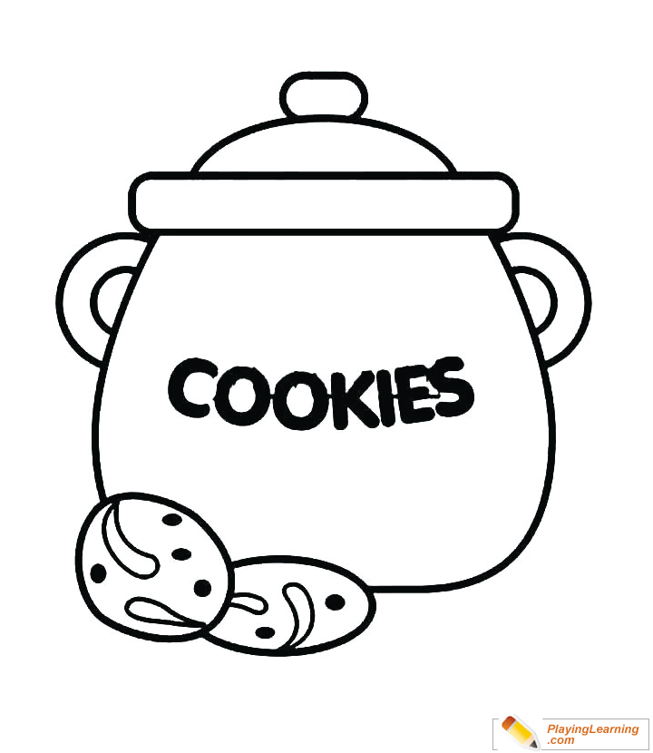 Cookie Coloring Page 08 Free Cookie Coloring Page