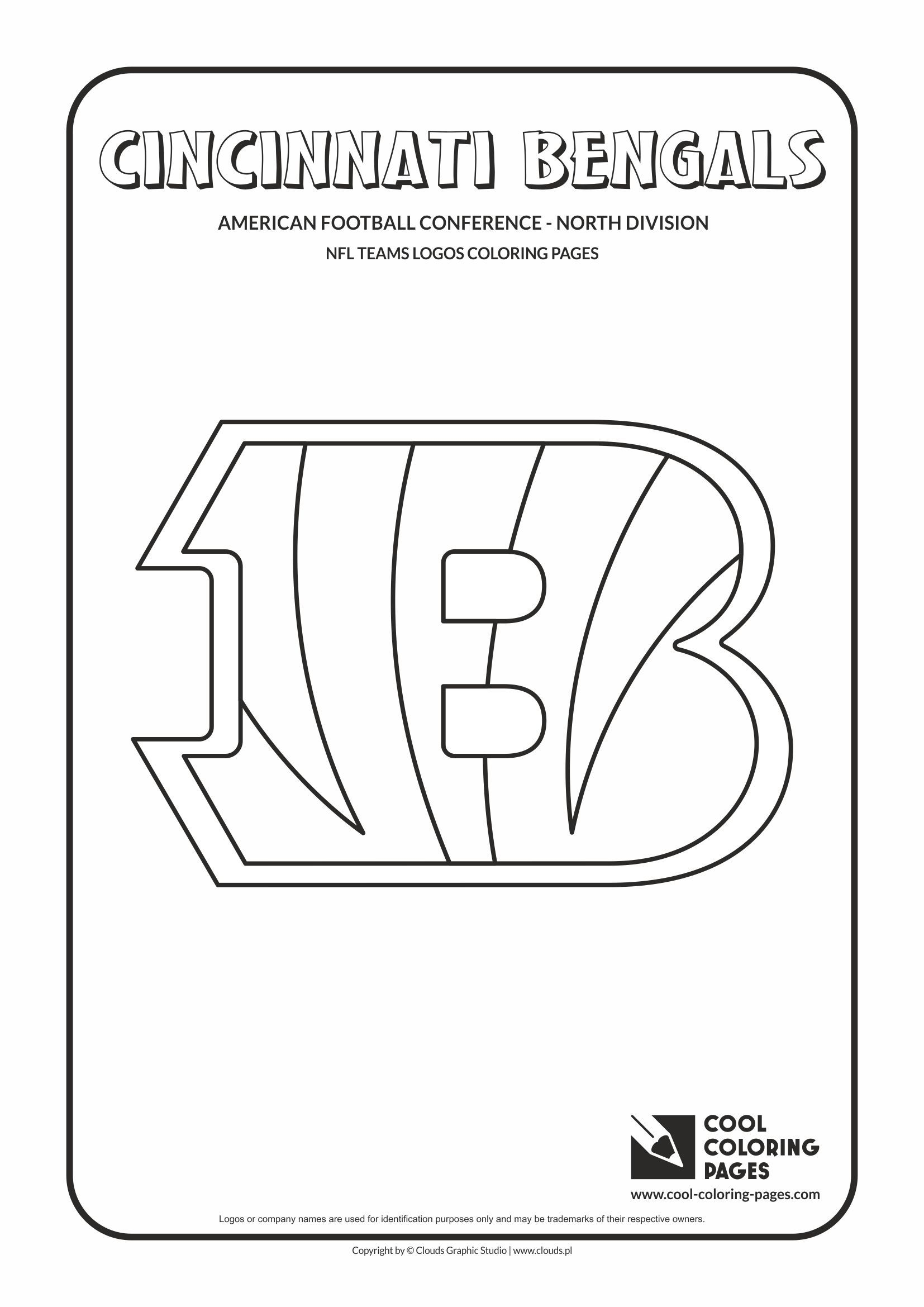 Cool Coloring Pages NFL American Football Clubs Logos American