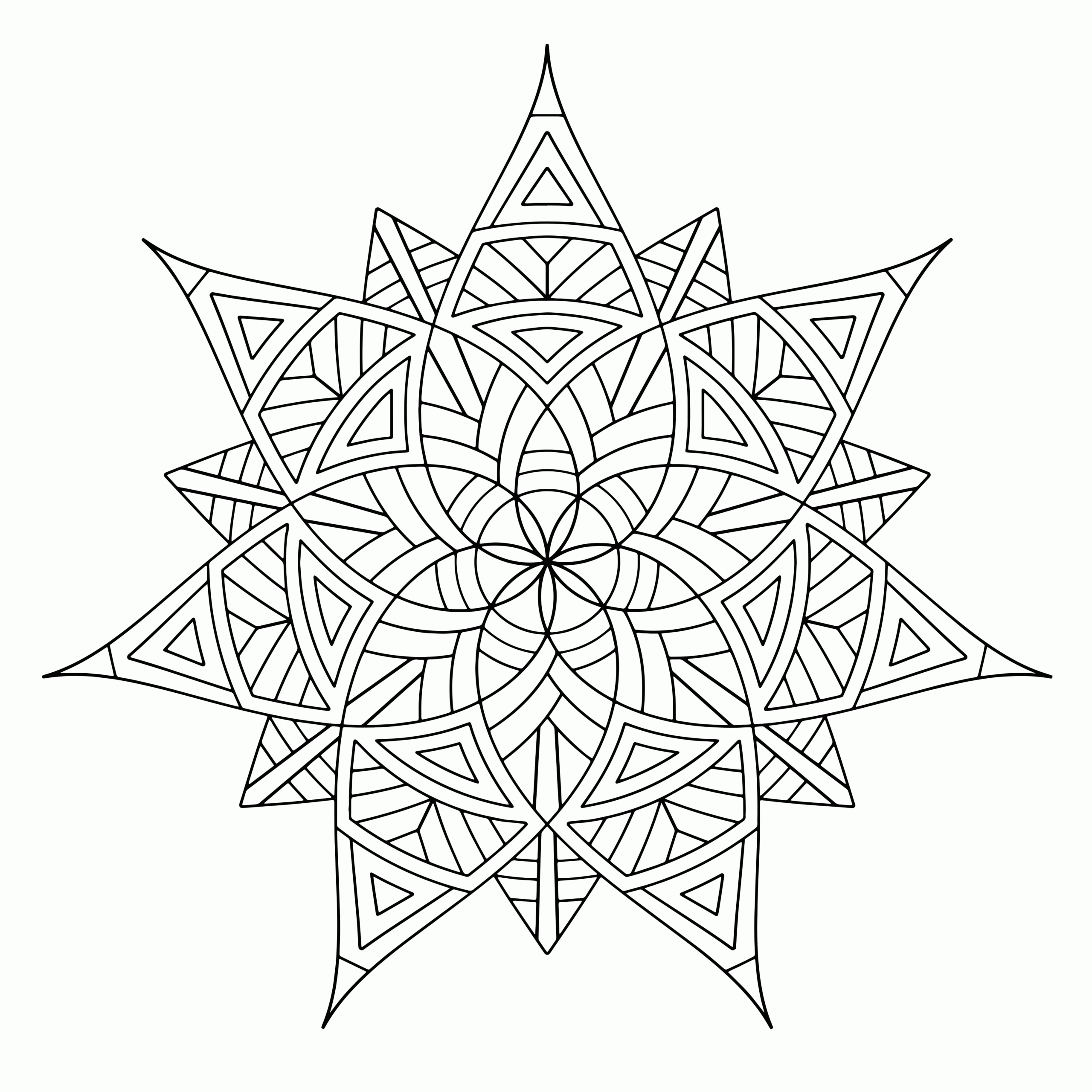 Cool Geometric Design Coloring Pages Coloring Home