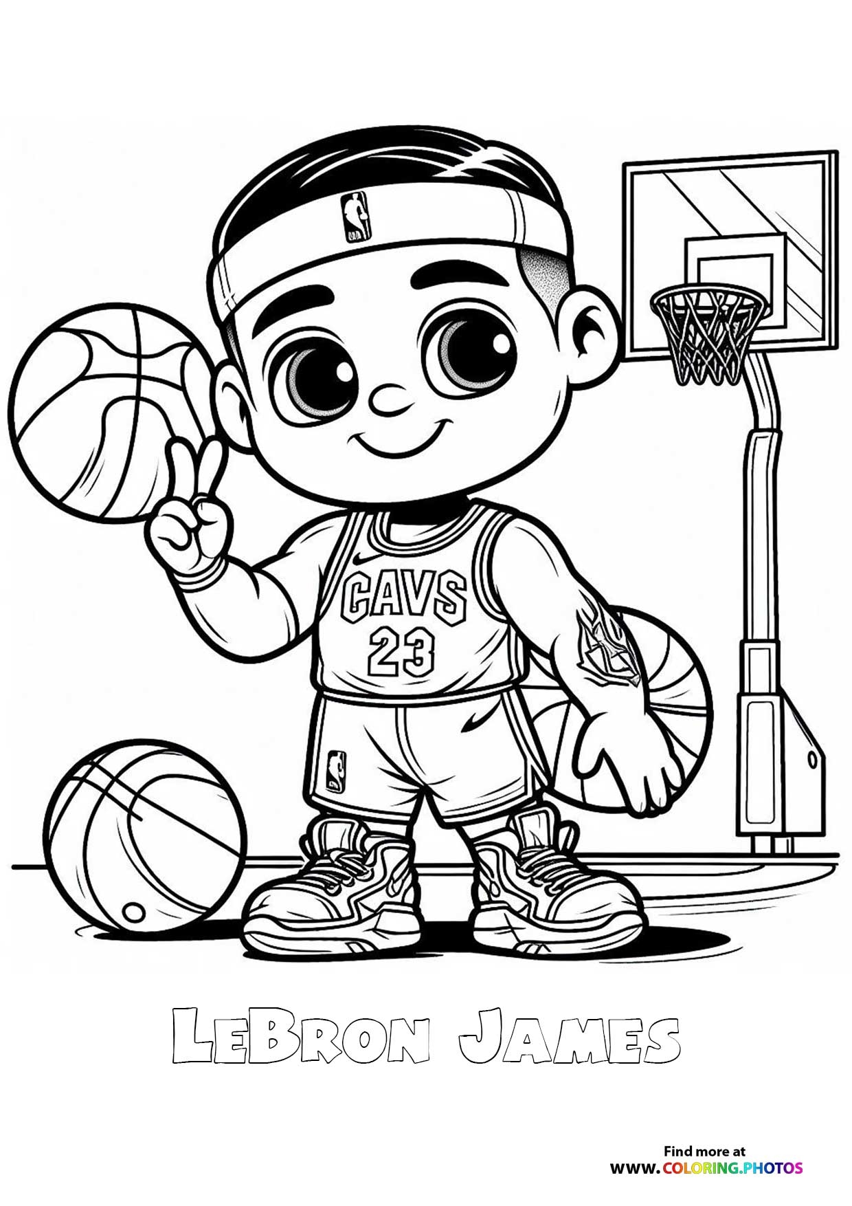 Cool LeBron James Coloring Pages For Kids