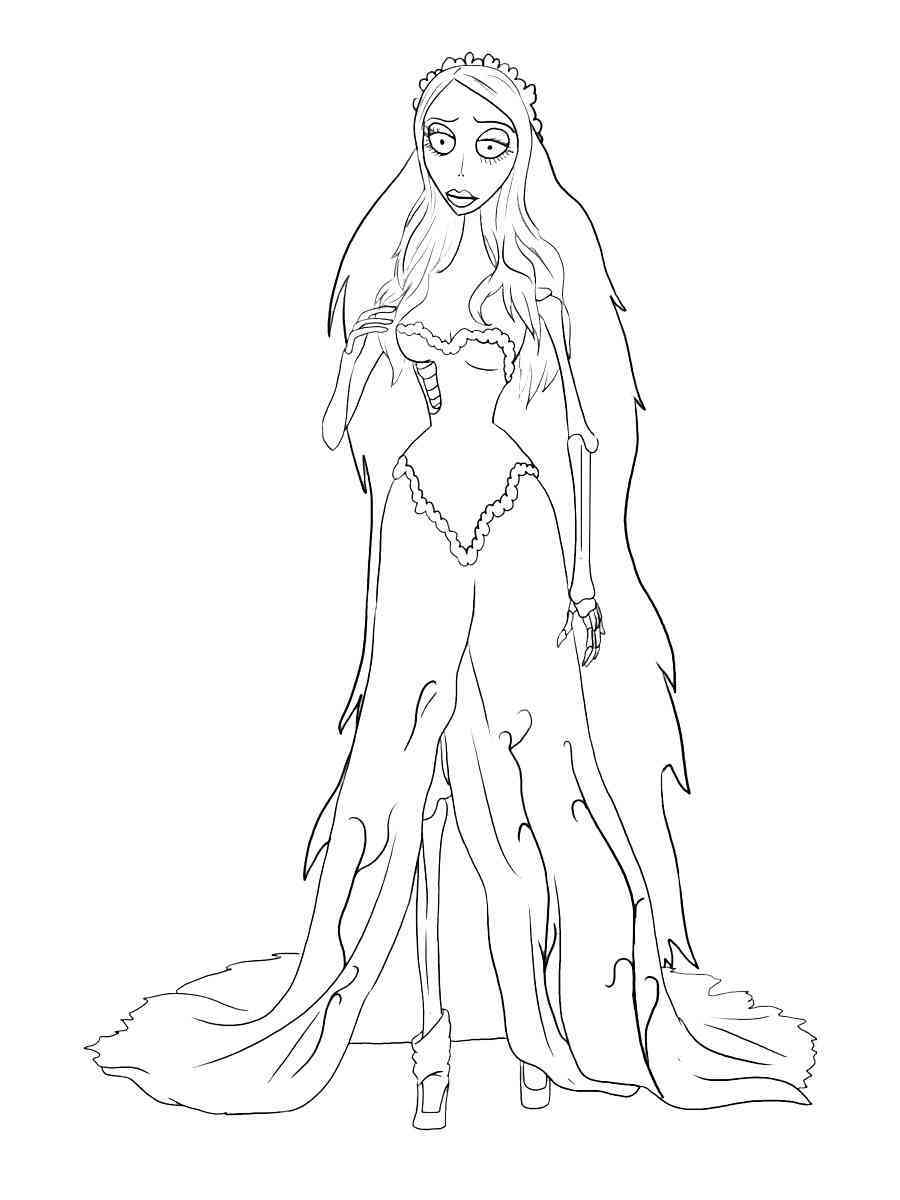Corpse Bride Coloring Pages