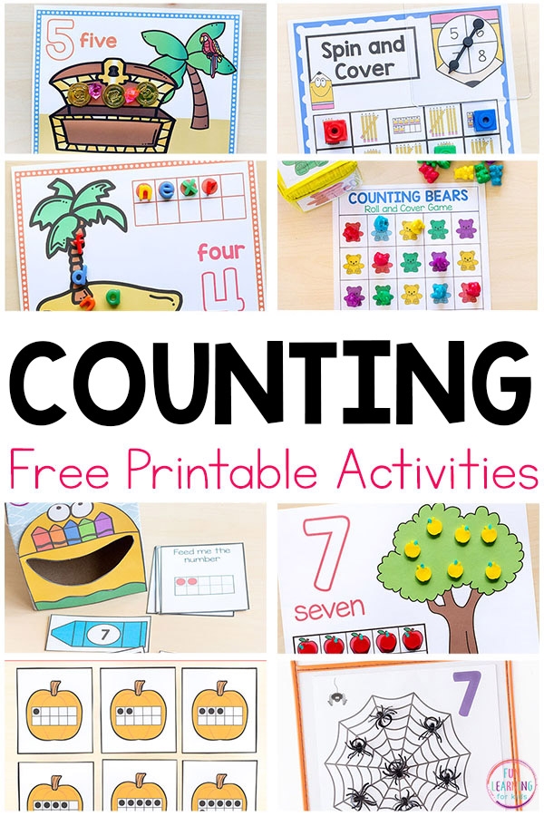 number 5 activities for toddlers printable