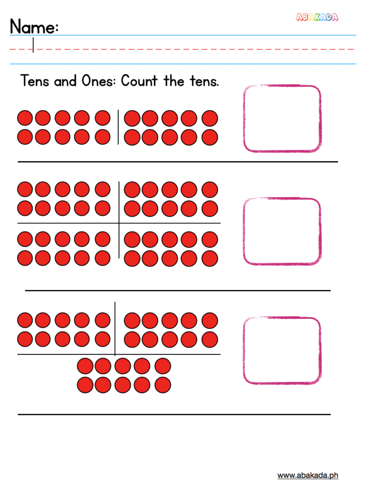 Counting Tens Worksheet 1st Grade CountingWorksheets