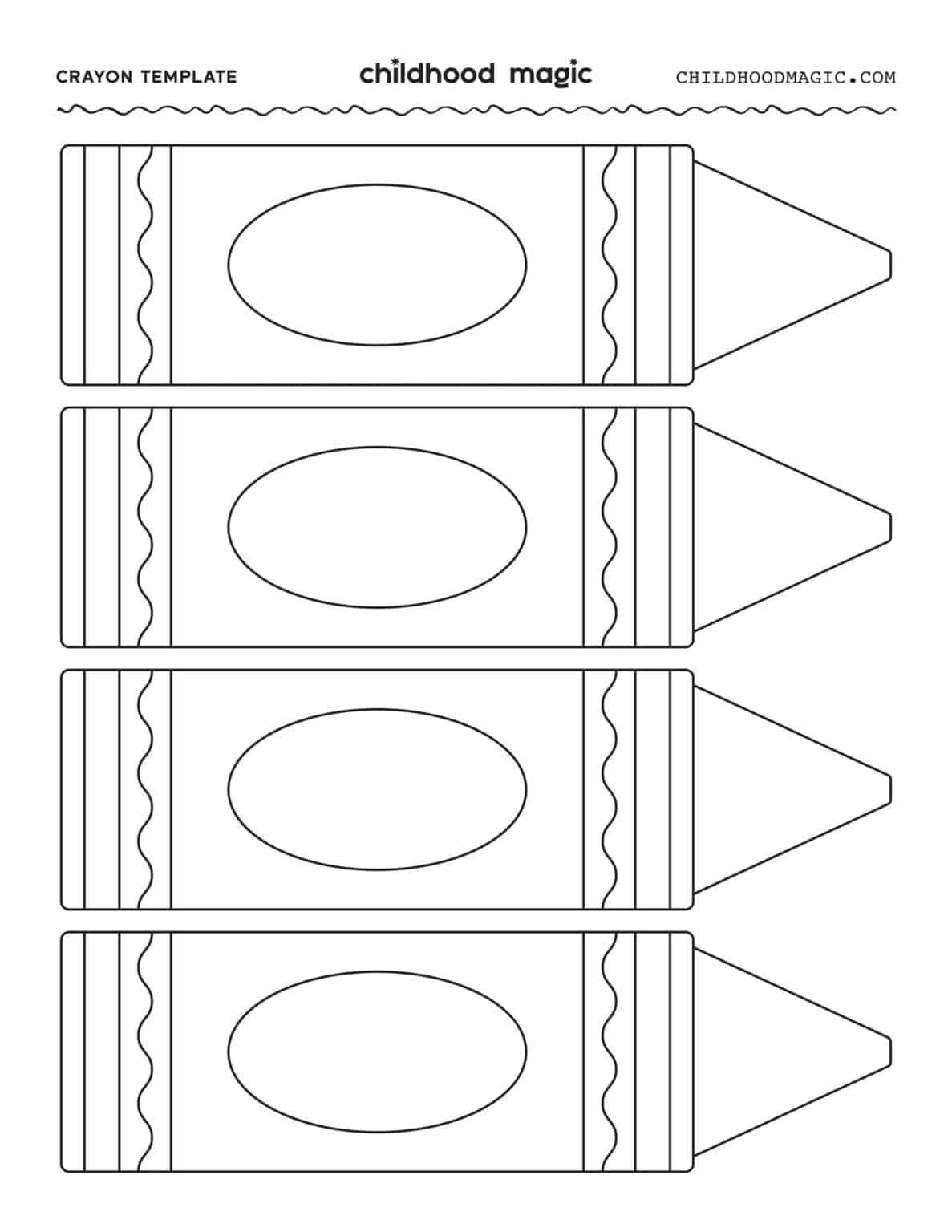 free printable crayon templates