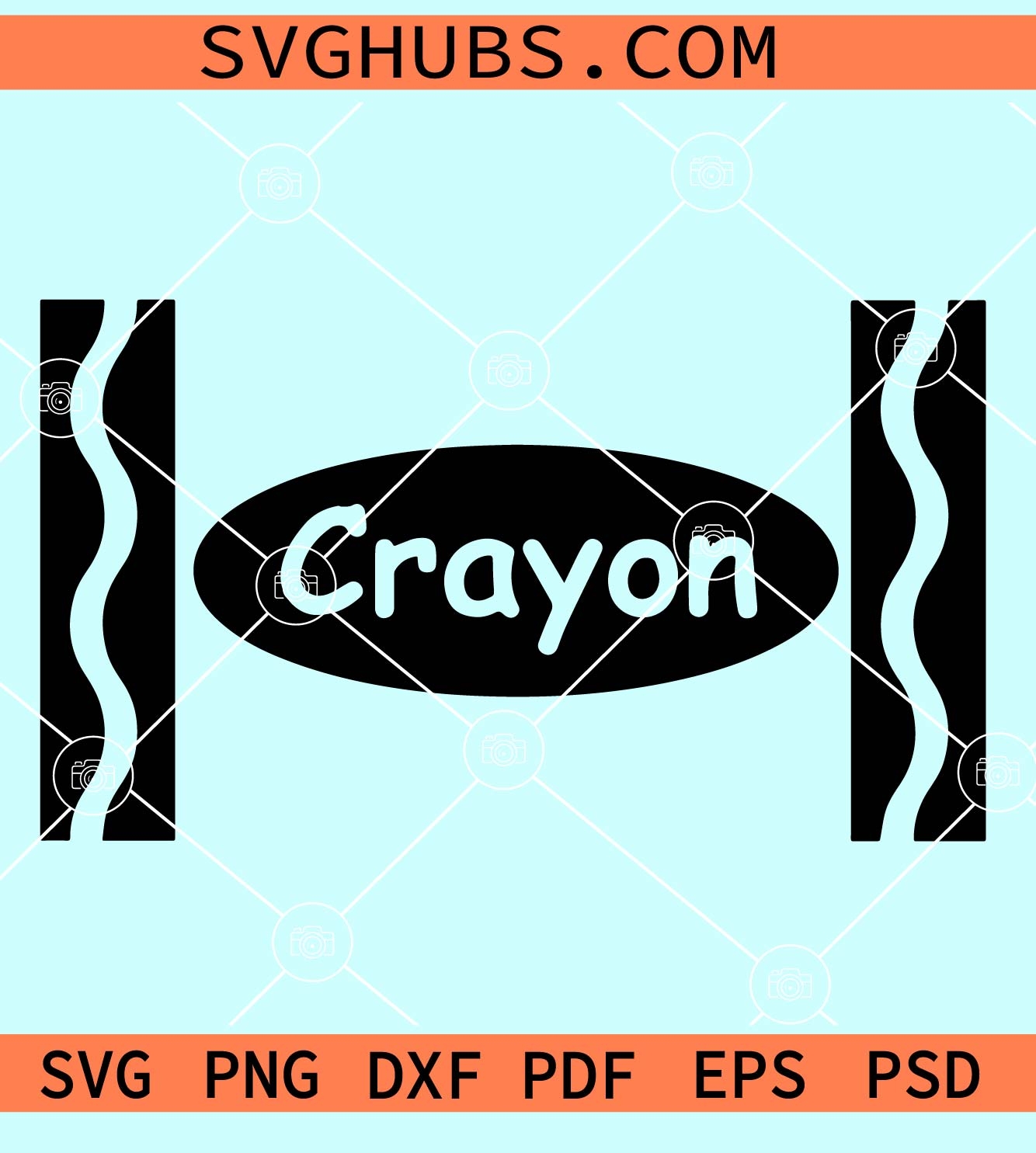 crayon template for kids