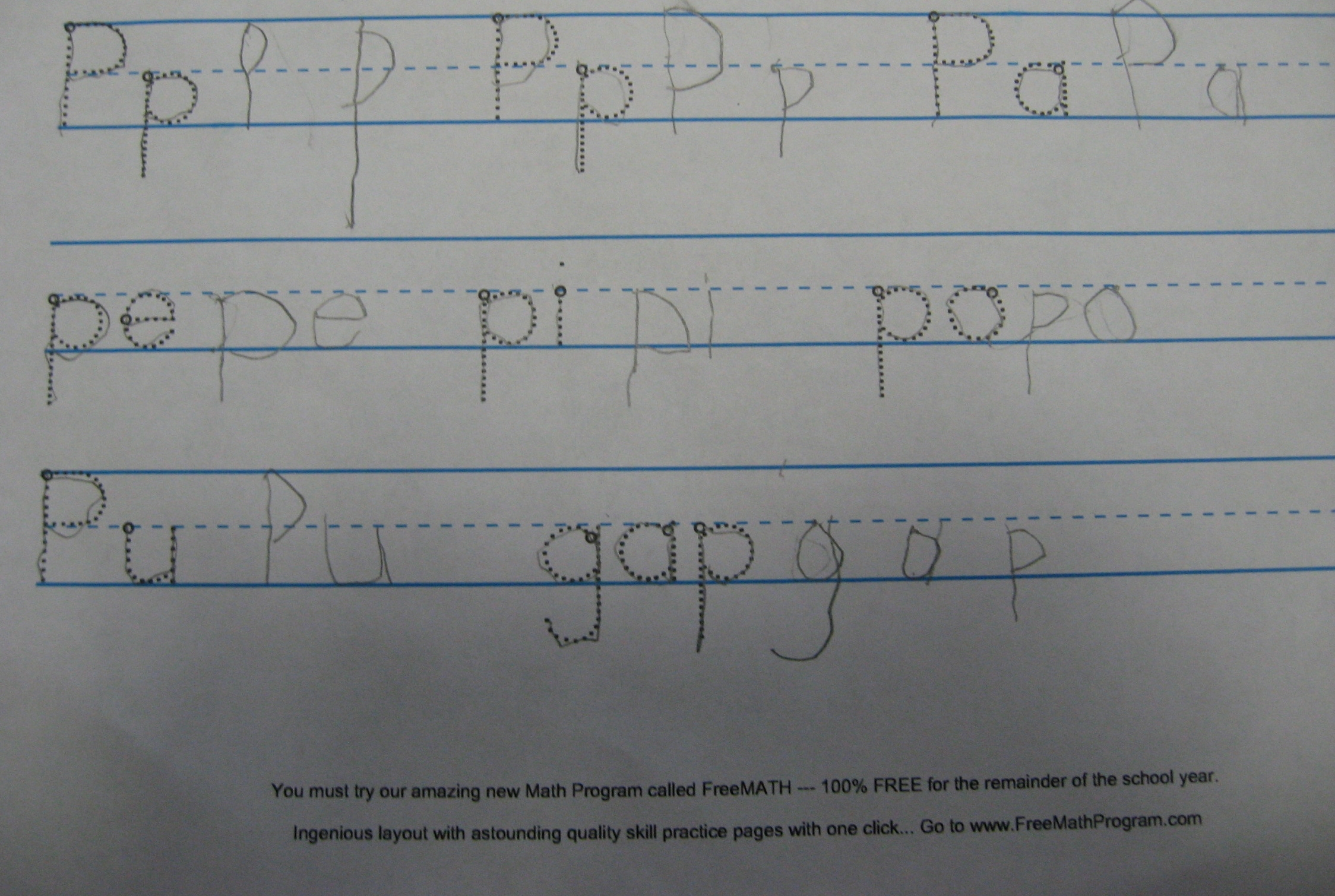 create your own handwriting worksheet
