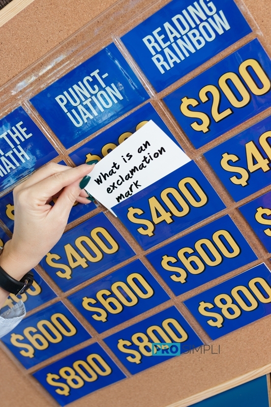 Create Your Own Jeopardy Game Board DIY Professional