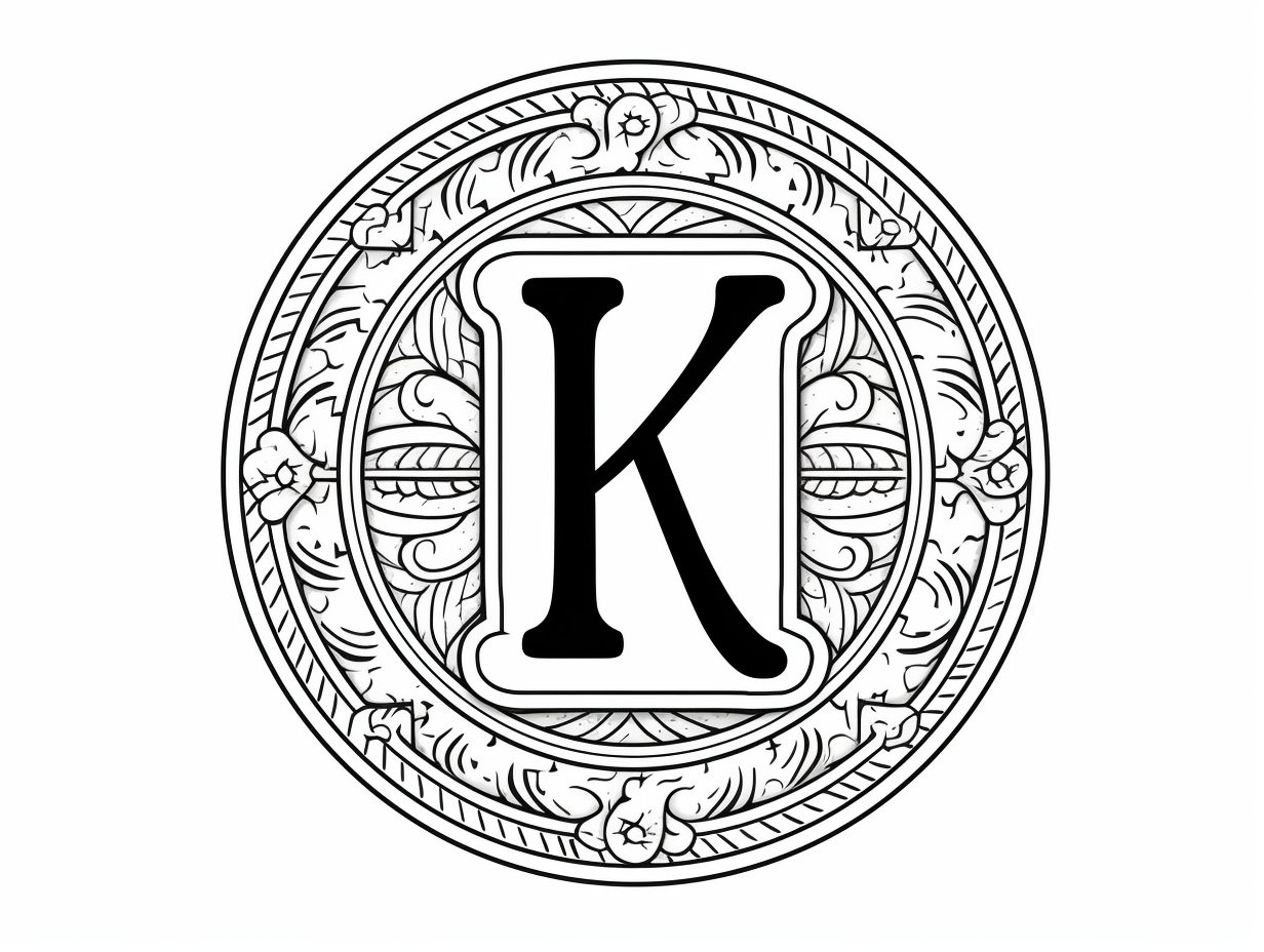 Creative Letter K Coloring Page Coloring Page