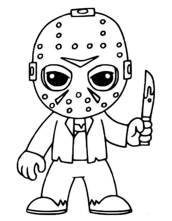 Creepy Coloring Pages Free Printable PDF 