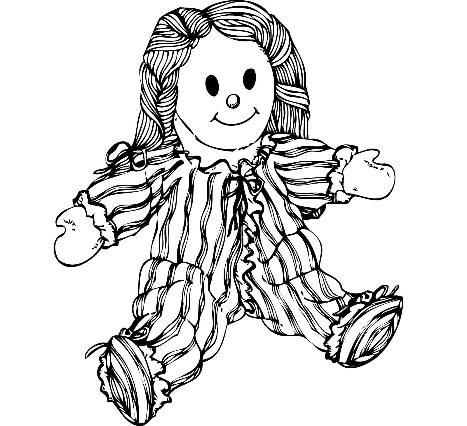 Creepy Doll Coloring Pages Coloring Home