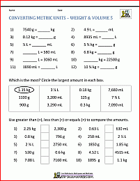 Customary And Metric Unit Conversion Worksheets 4 MD 1 Coloring 