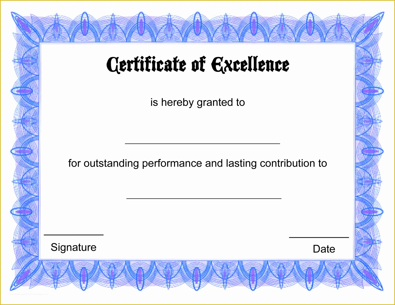 Customizable Certificate Templates Free Of Free Customizable Printable