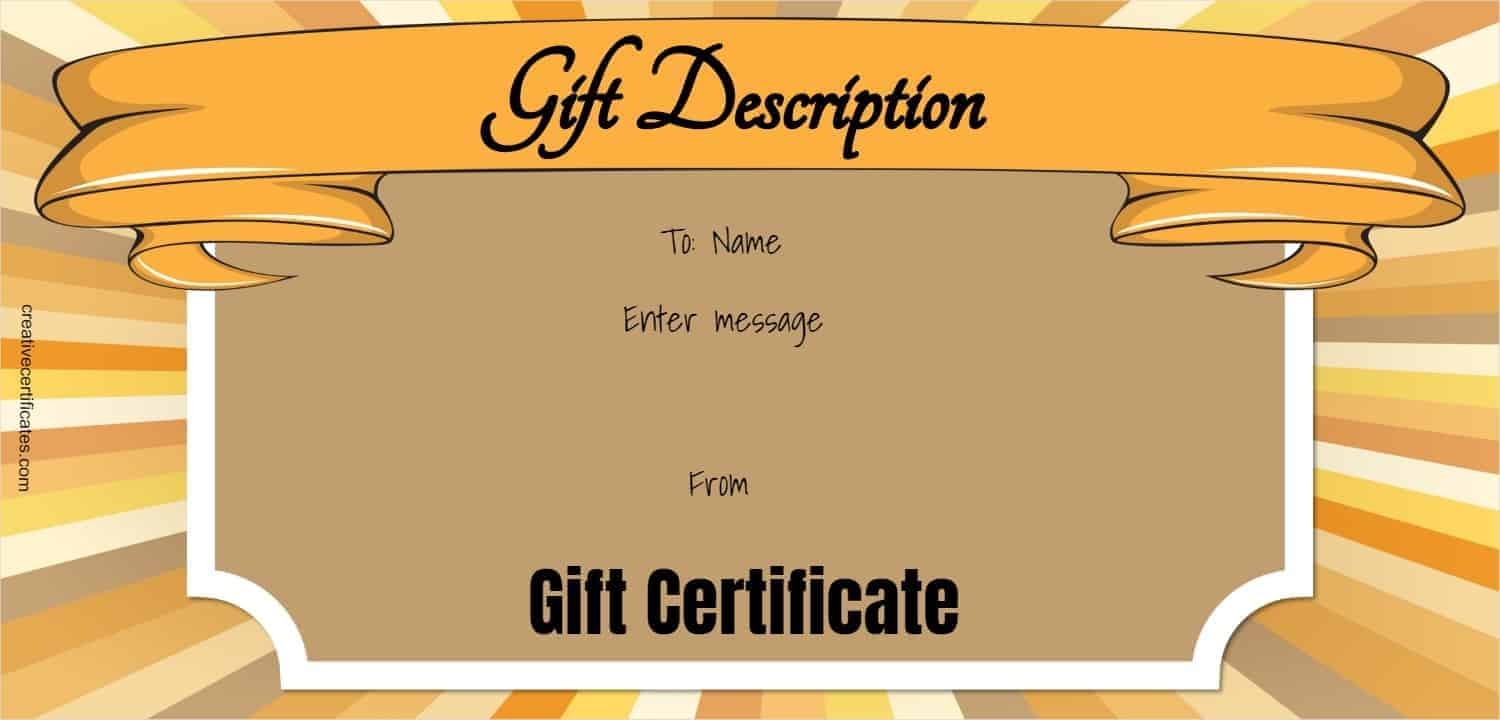 free printable business gift certificates