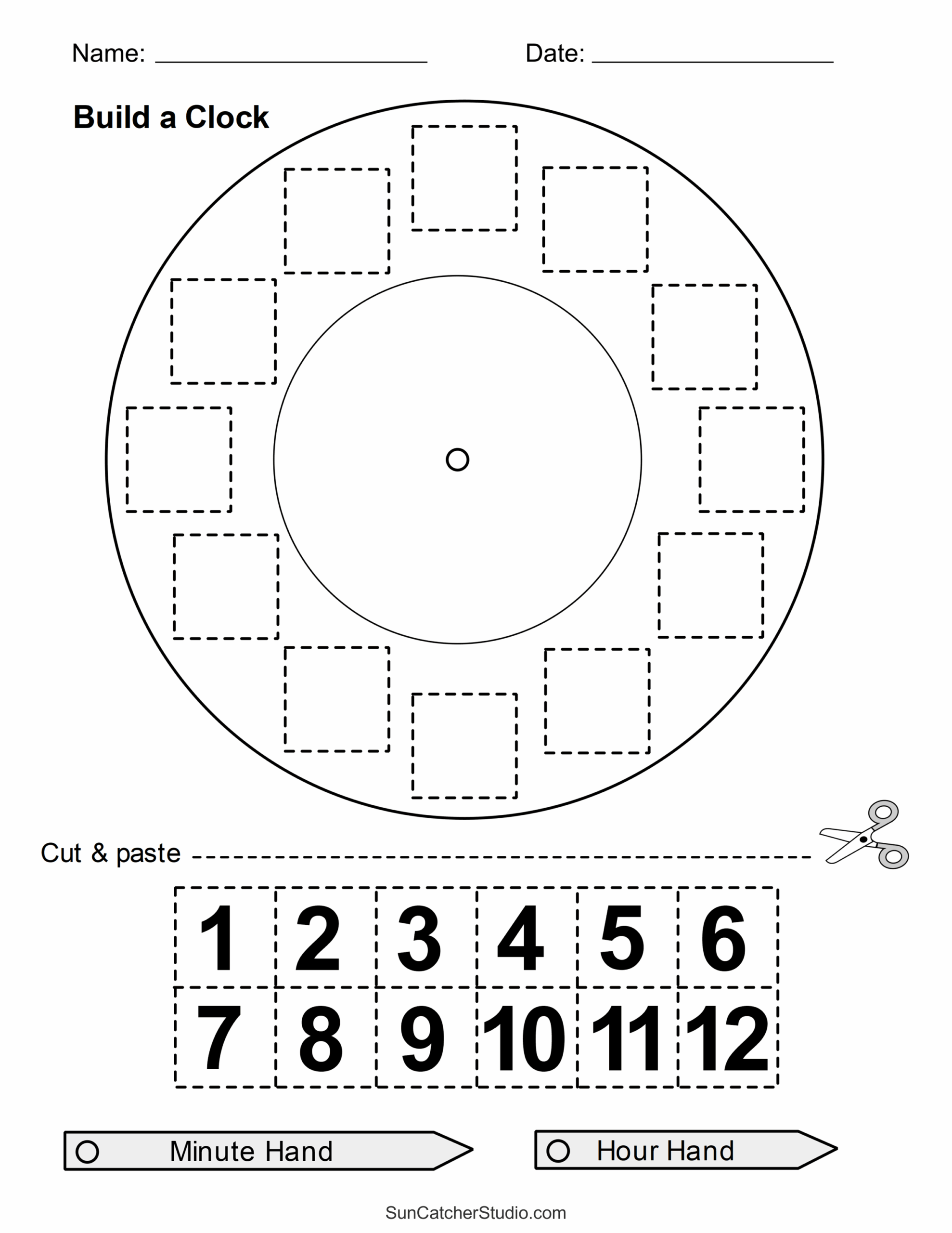 Cut And Paste Worksheets Printable Activities For Kids DIY