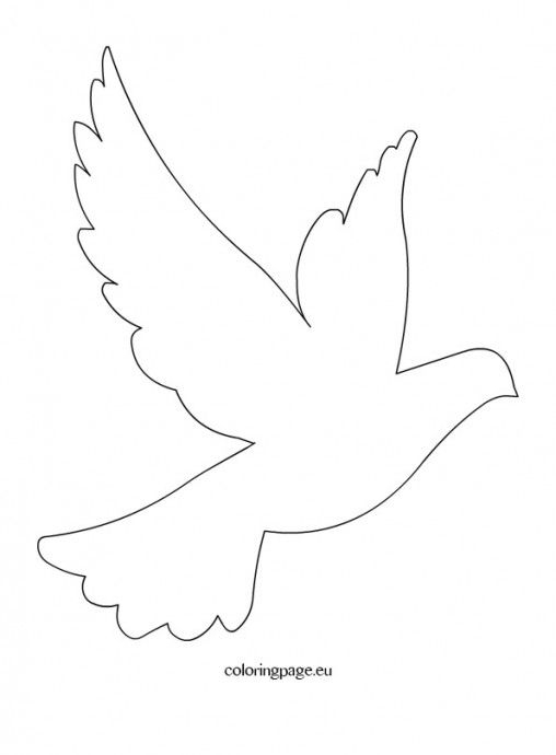 Cut Out Free Printable Dove Template Printable Templates