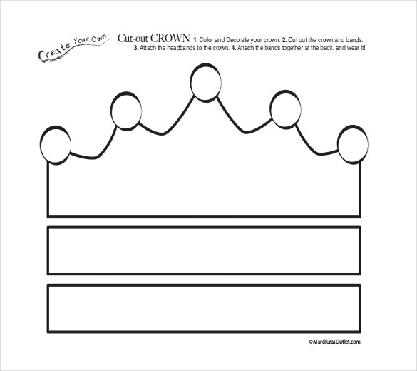 Cut Out Printable Crown Template