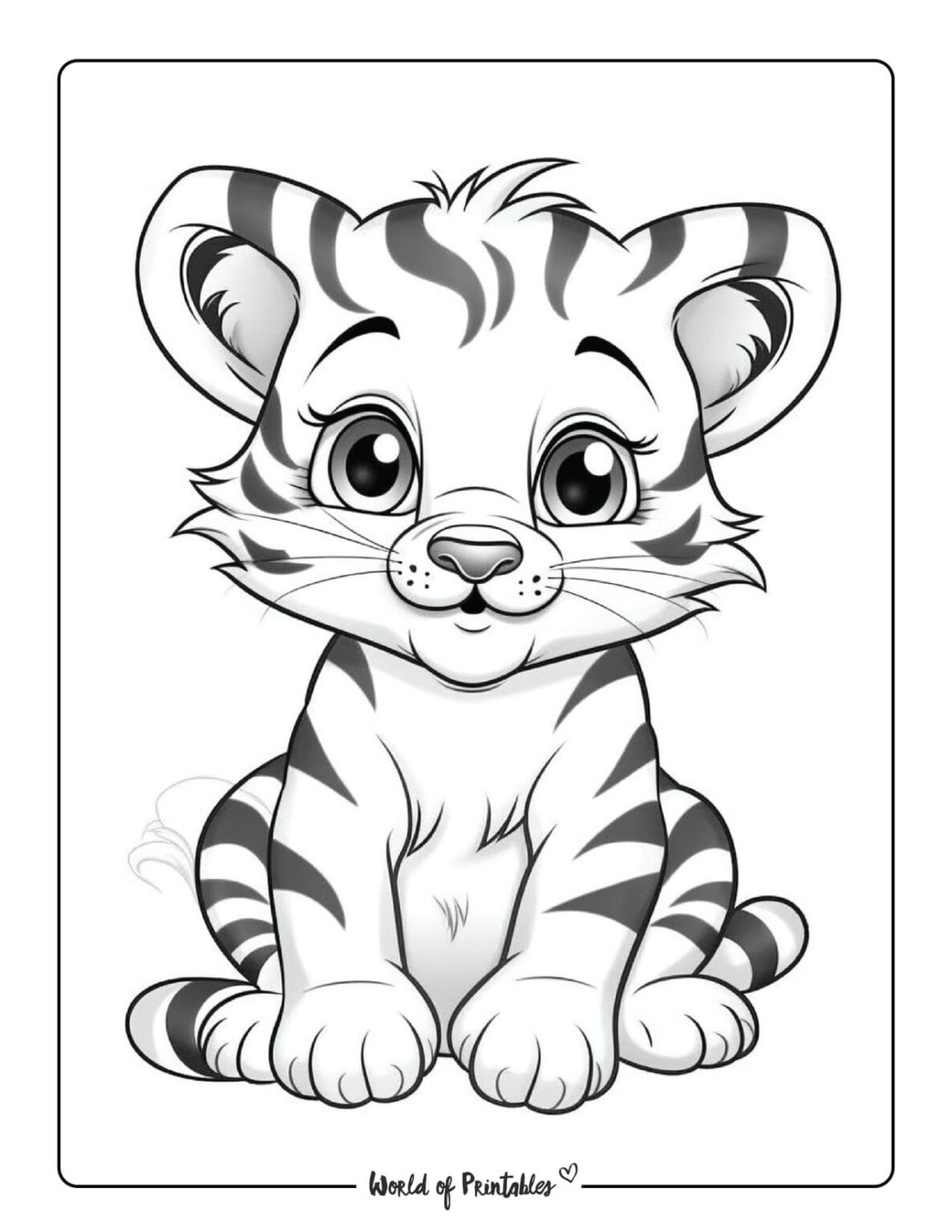 Cute Animal Coloring Pages World Of Printables