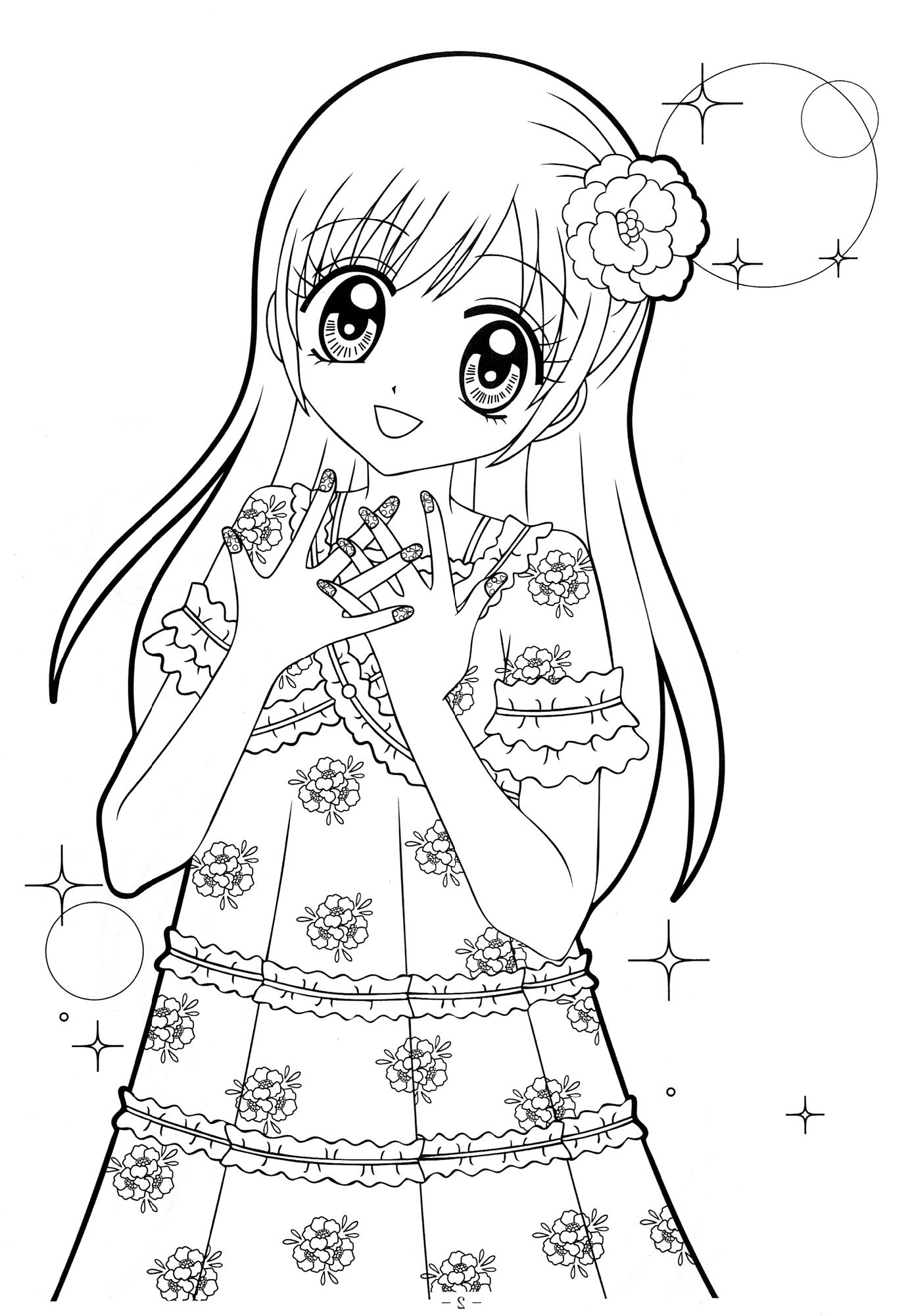 colouring pages for girls cute printable