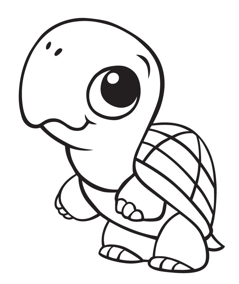 Cute Baby Turtle Coloring Page Penguin Coloring Pages Turtle Coloring 