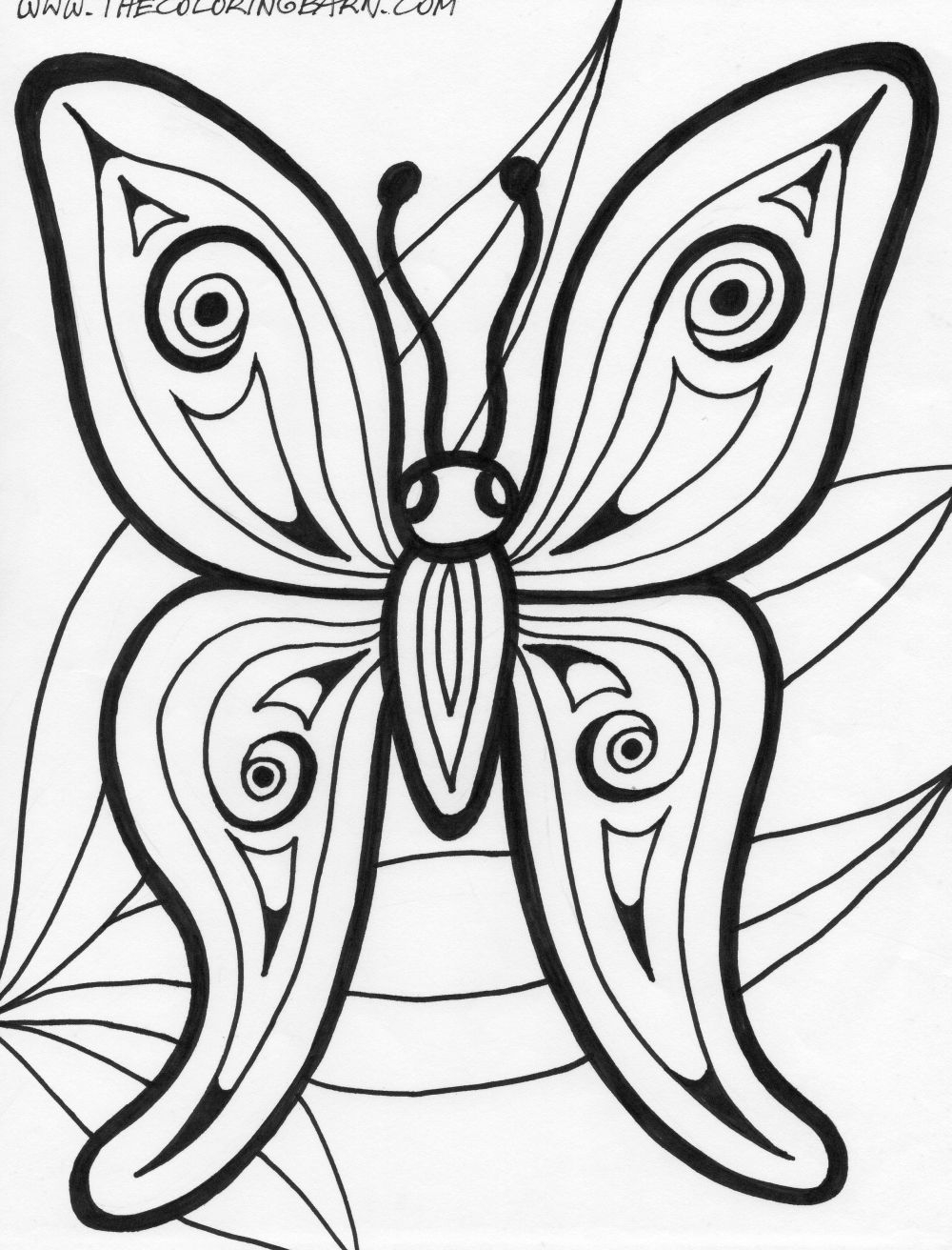 Cute Butterfly Coloring Pages For Adults Coloring Home