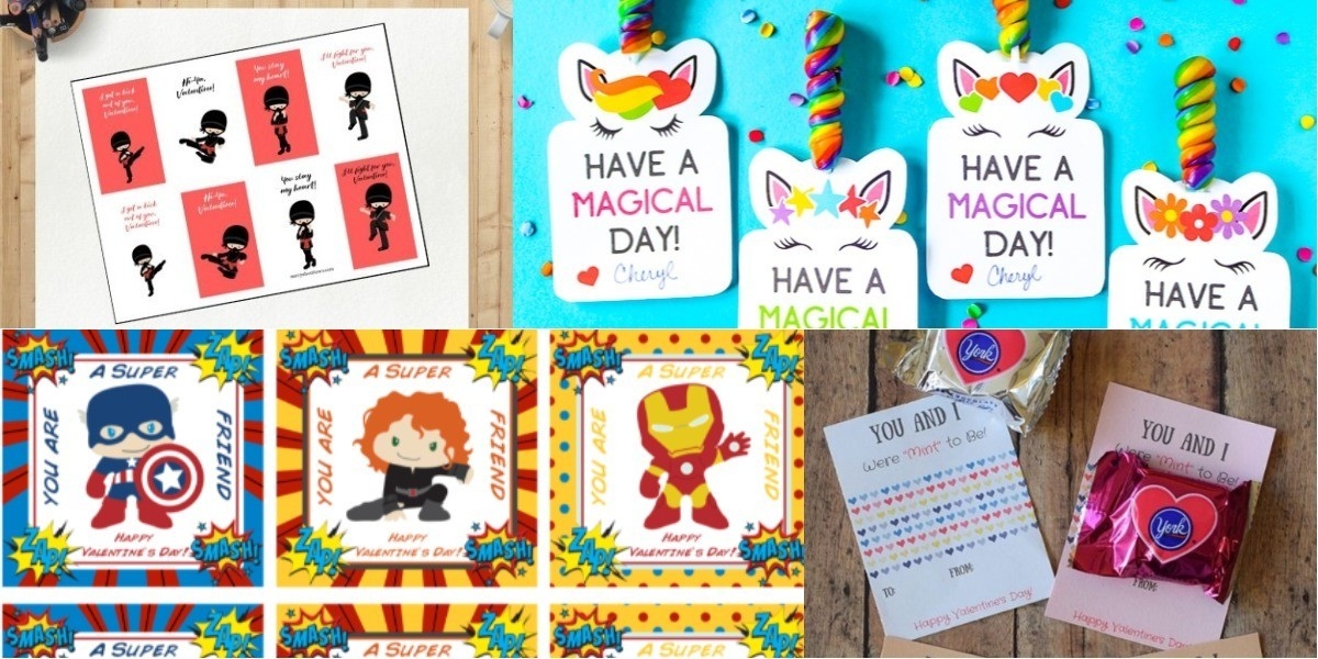 Cute Free Printable Valentine Cards For Classmates Honey Lime