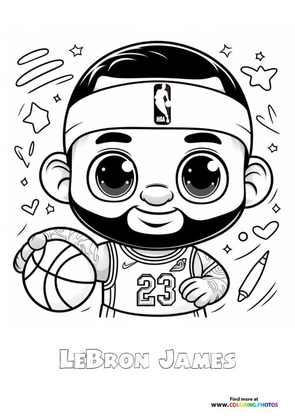 Lebron James Coloring Page