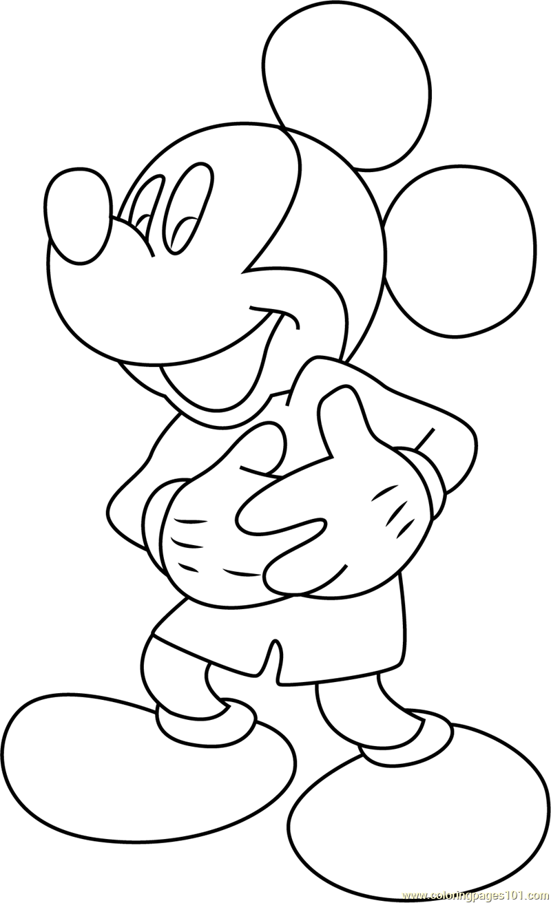 Print Mickey Mouse Coloring Pages