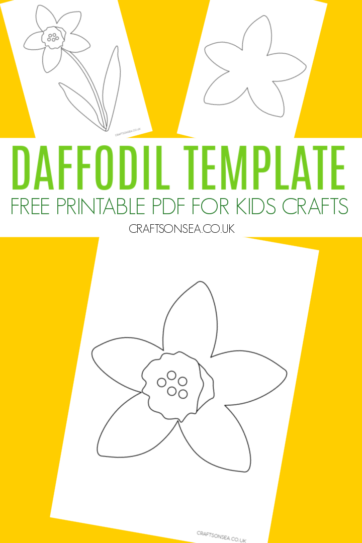 Daffodil Template FREE Printable Crafts On Sea Templates Printable