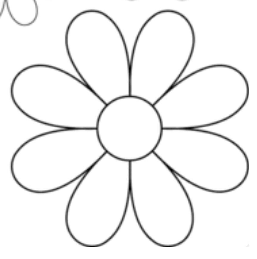 Daisy Flower Template Printable Calendar Printables