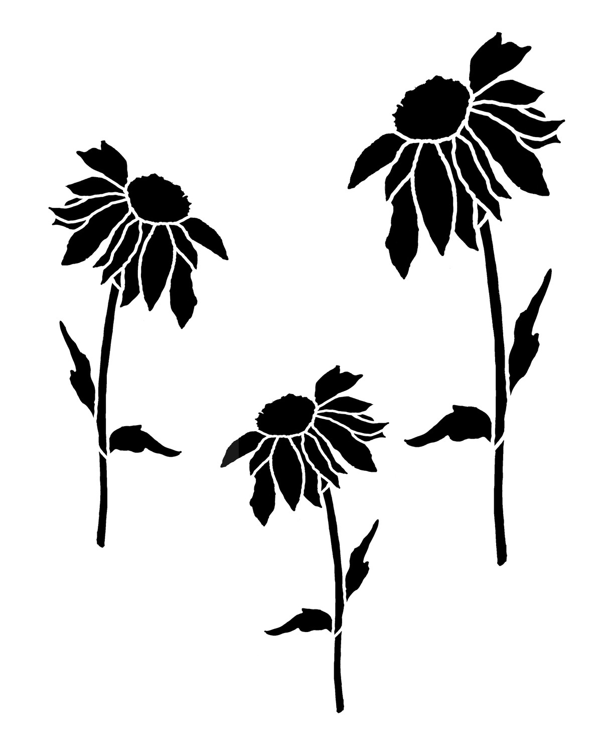Daisy Stencil Template