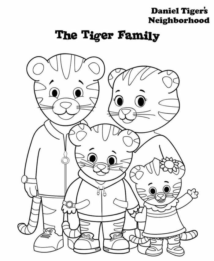 Daniel Tiger 39 s Neighborhood Coloring Pages PDF Coloringfolder