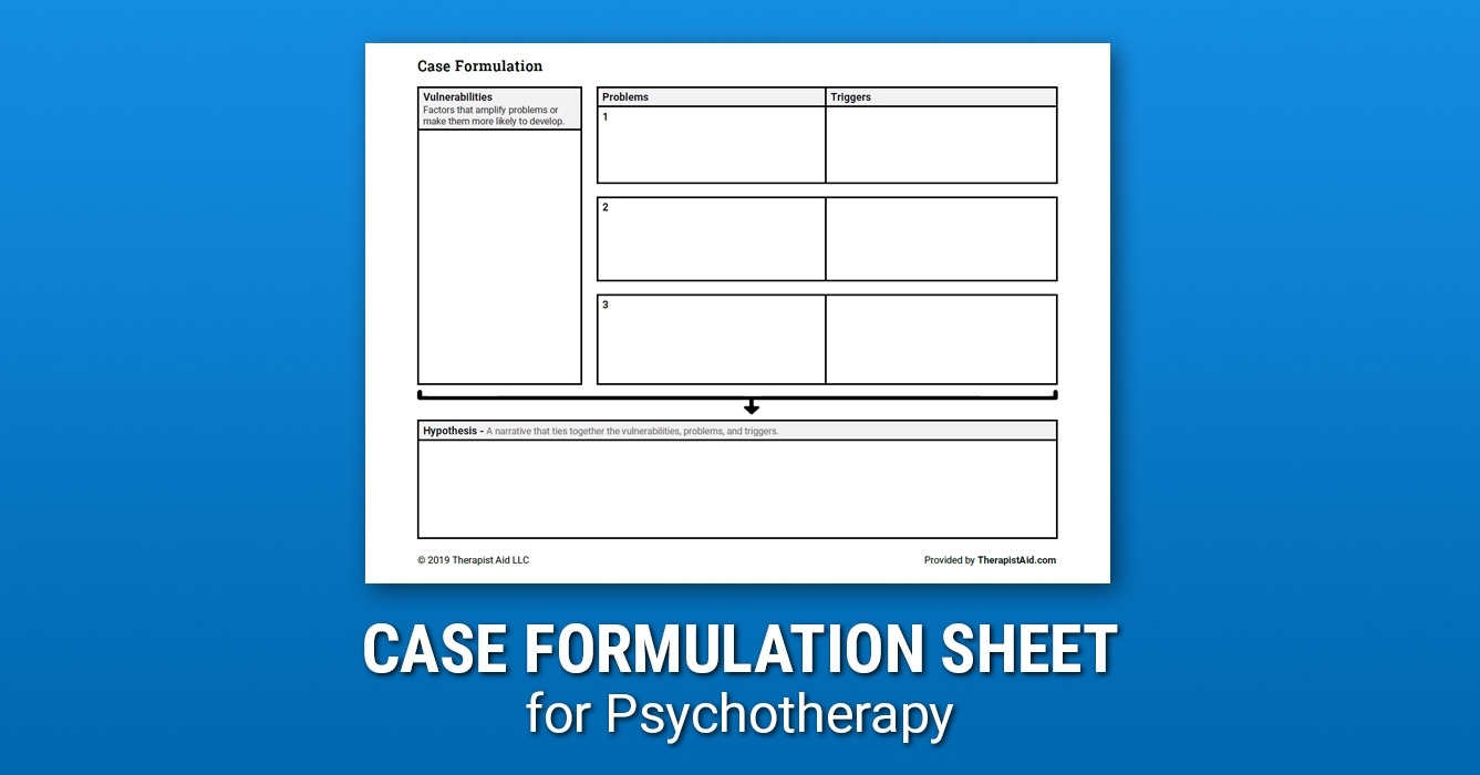 case conceptualization worksheet
