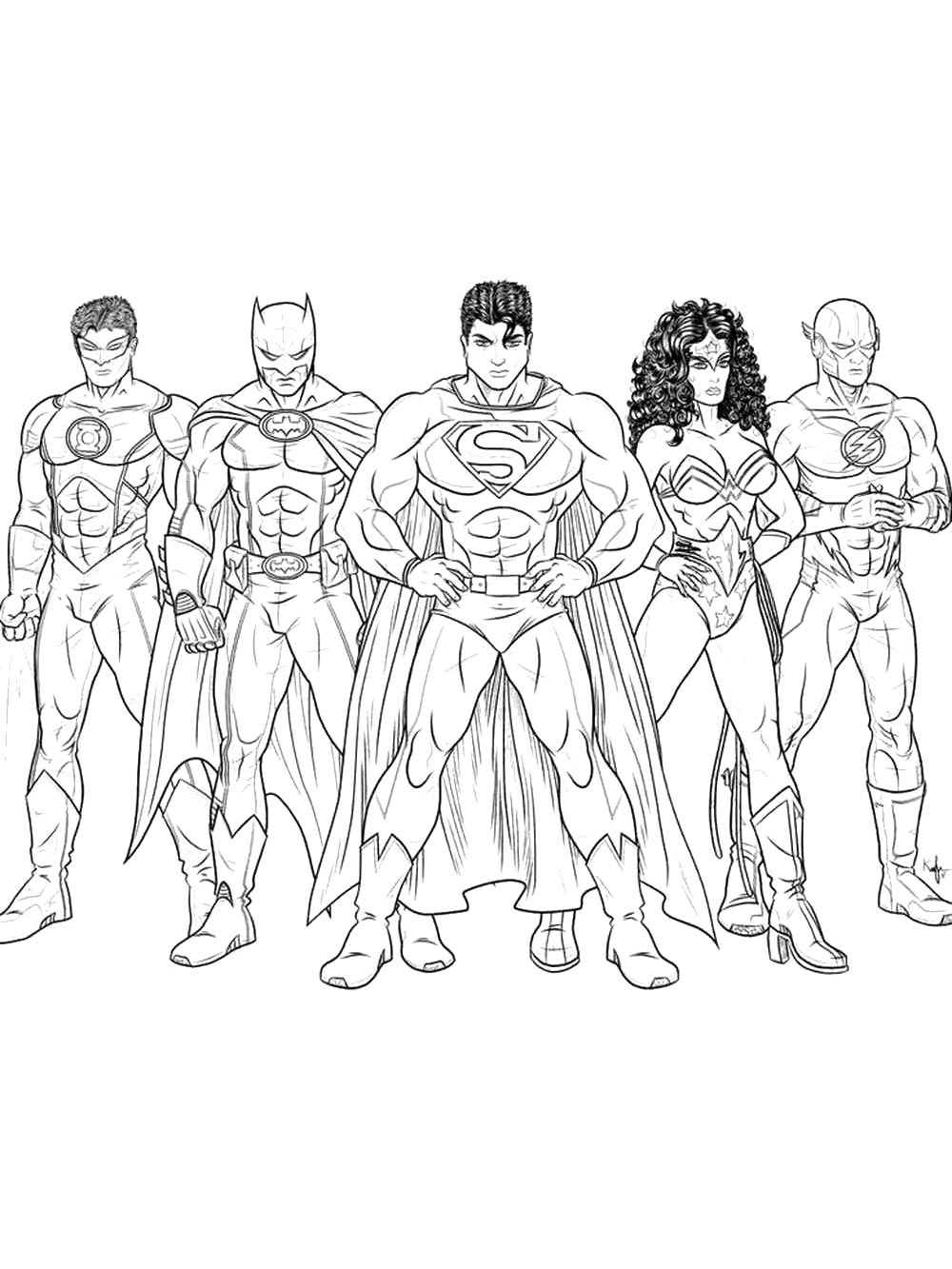 superhero coloring pages free