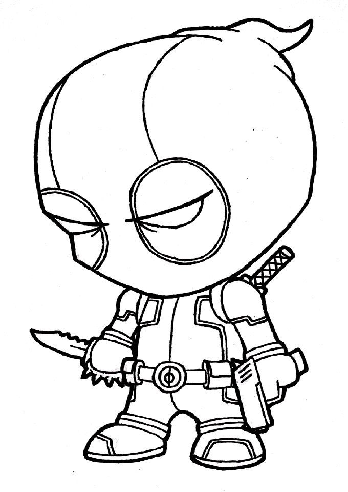 Deadpool Sitting Coloring Page Free Printable Coloring Pages For Kids