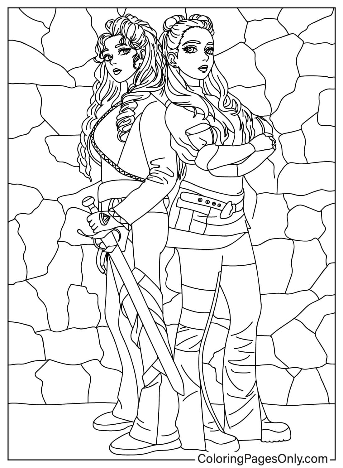 Descendants Coloring Page Coloring Nation
