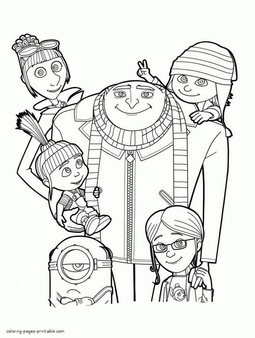Despicable Me 3 Coloring Pictures For Kids COLORING PAGES PRINTABLE COM