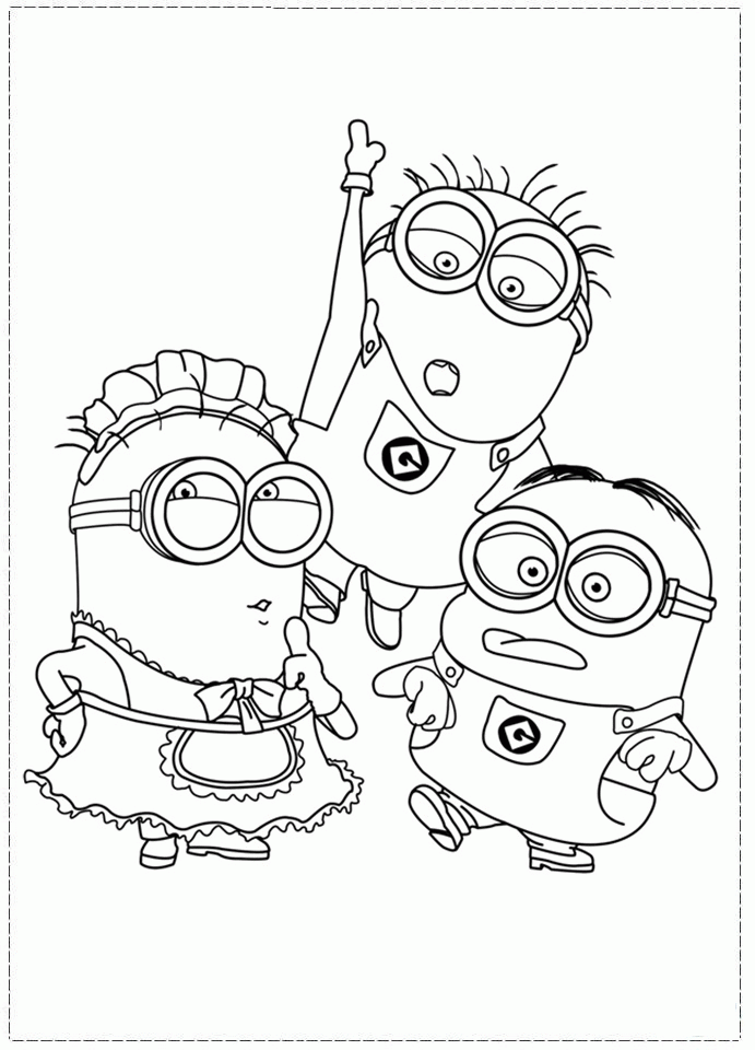 Despicable Me Printable Coloring Pages Coloring Home