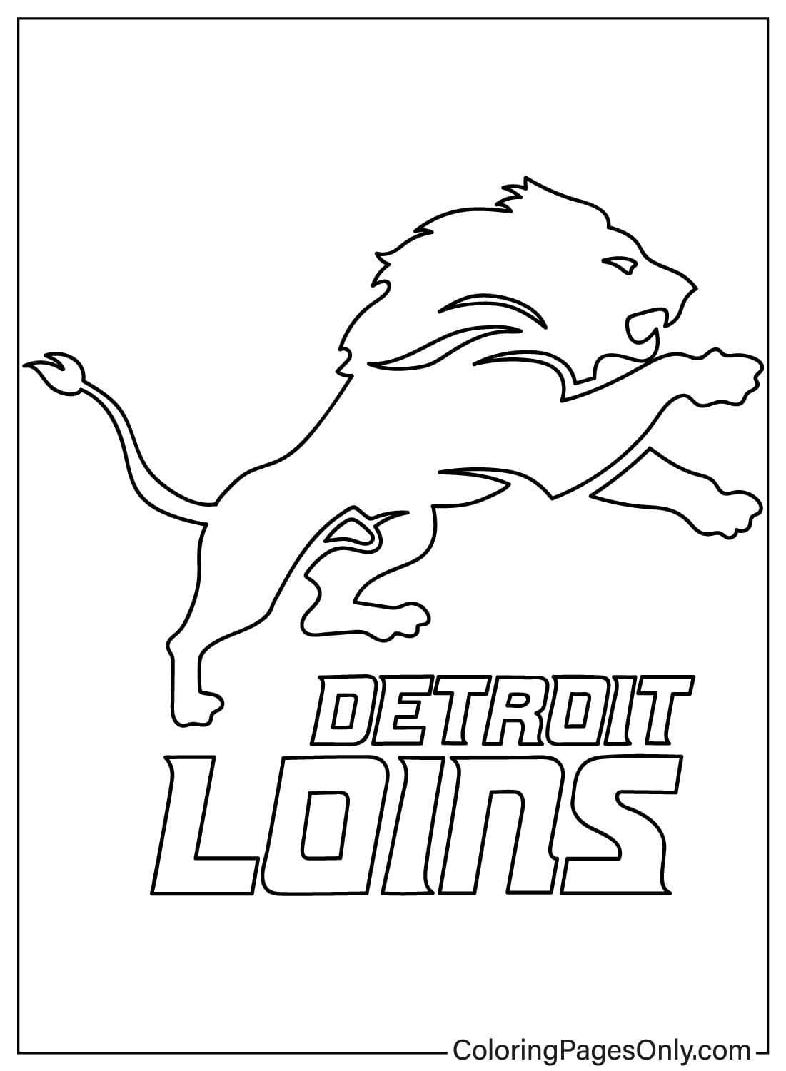 Detroit Lions Coloring Pages