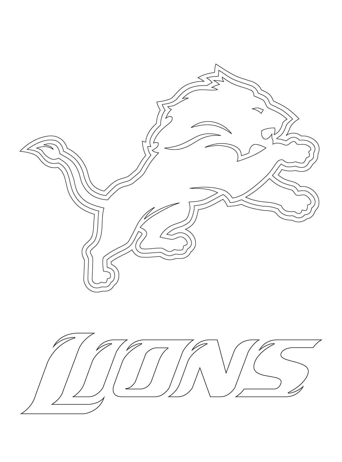 Detroit Lions Coloring Pages Pdf Printable Coloringfolder 